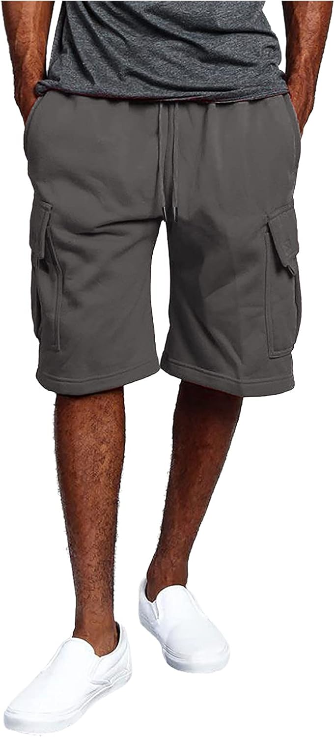 Casual Shorts for Men,Mens Comfort Flex Waistband Casual Shorts Workout Summer Comfy Shorts for Men with Pockets